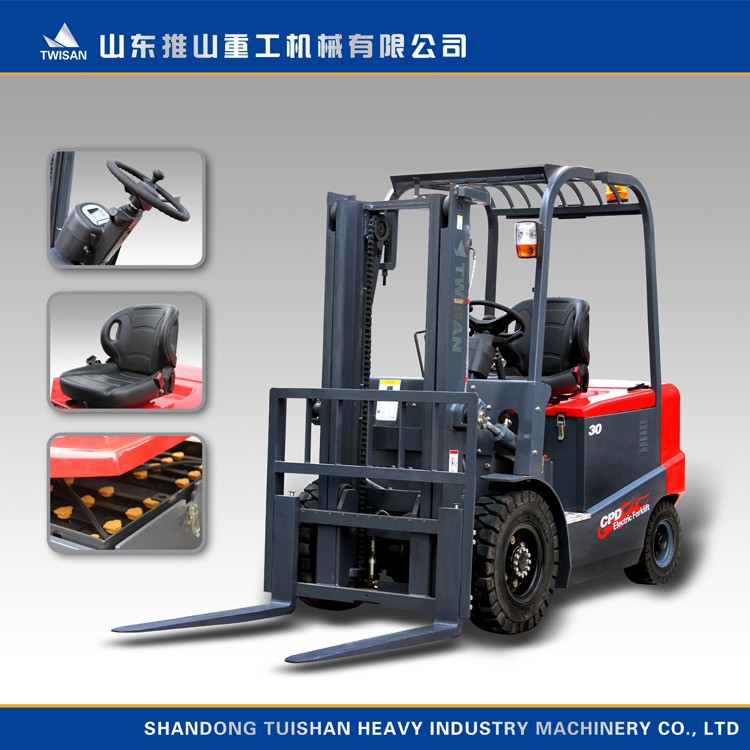 great equipment good price 3.0 ton small tractor electric powered forklift