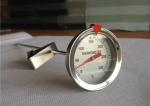 52mm Dial Candy Deep Fry Thermometer 300mm Long Probe Full Stainless Steel