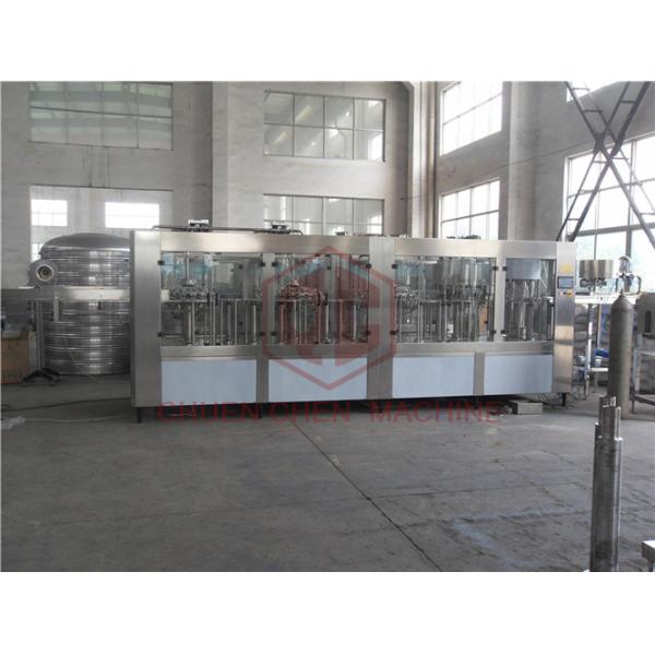 Vacuum Return System Plastic Bottle Filling Machine , Small Scale Juice Bottling Equipment