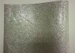 Bedroom Wallpaper PU Material Silver Glitter Fabric For Living Room Home Decor