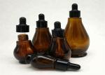 Amber Small Cosmetic Containers , Essential Oil / Brown Empty Cosmetic