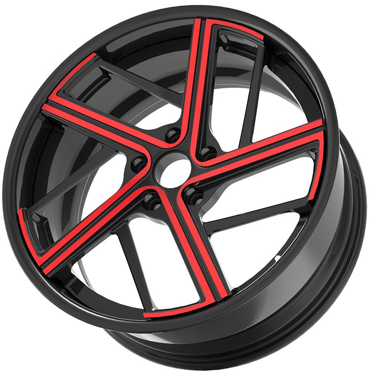 2-piece forged 5x112 deep dish concave alloy aftermarket wheels for Auid A8 5x112