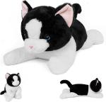 27 inches Cat Weighted stuffed animals, Cuddly Weighted Cat Plush Pillow Giant