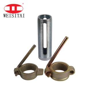 China Fastening Shore Prop Sleeve Steel Scaffolding Parts Q235 wholesale