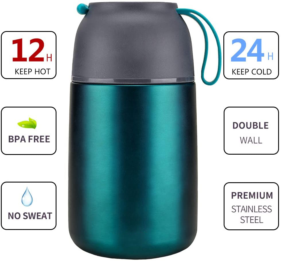 Vacuum Insulated Food Jar Hot Food Containers for Lunch School Soup Thermos For Kids,Travel Food Flask Hot Cold