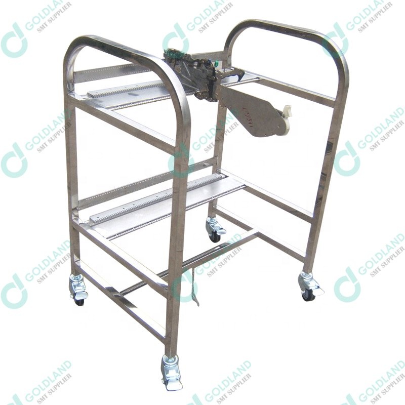Stainless Steel 800mm High 40 Pieces JUKI Feeder Trolley