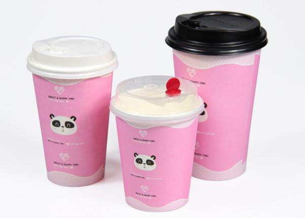 Quality Branded Drinking Single Wall Paper Cups Disposable Coffee Cups With Lids for sale