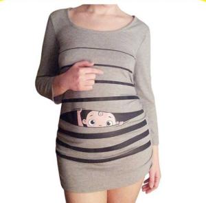 China Winter Wear Womens Maternity Clothes Maternity Long Sleeve T Shirts Beautiful wholesale