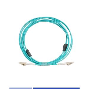 China Multimode OM3 Armored Fiber Optic Patch Cord Duplex 1m LSZH Jacket Lc To Lc Fibre Cable wholesale