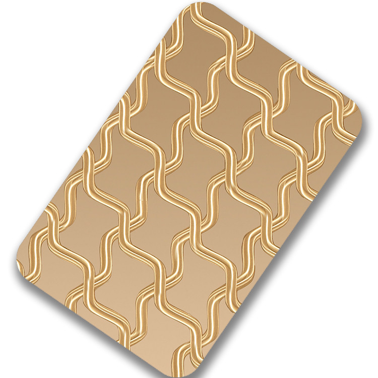201 304 430 316 ASTM SUS Stainless Steel Sheet Surface 3D Laser For Ceiling Decoration