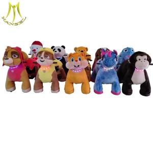 China Hansel hot selling safari animals large coin operated animal car for outdoor park wholesale