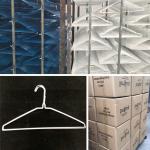 Blue 16 Inch 1.9mm Wire Suit Hanger Dry Cleaner Store Low Carbon Steel Material