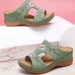 BS141 Summer New Amazon Women'S Shoes Hollow Flower Embroidered Sandals Slope