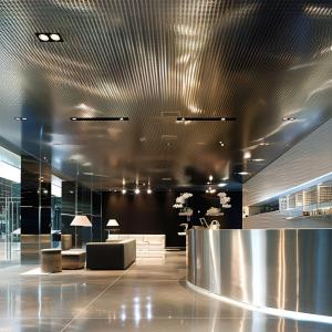 China Stainless Steel Material Anti Dust / Wind Coated Steel Wind Break Wall Panel wholesale