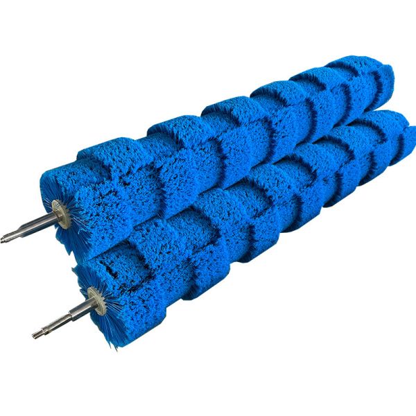 Automatic Computer Car Washer Wheel Hub Brush Roller with High/Low Fur Brush Stainless Steel
