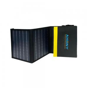 China Foldable 22w Solar Panel IPX4 Waterproof Dual USB Solar Charger For Camp Hike RV on sale