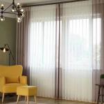 Elegant light filtering light blue Shangri la blinds vertical with Smart home
