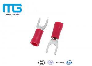 China Copper Insulated Spade Insulated Wire Terminals , red spade terminal wholesale