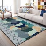 Modern Simple Stripping Blending Crystal Velvet Living Room Floor Carpets 80