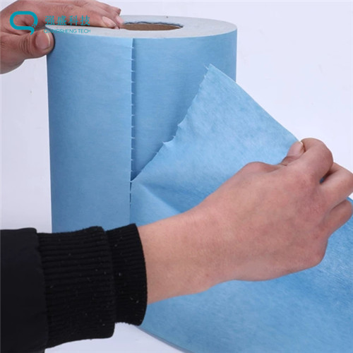 Microfiber Wiper Rolls With Plastic Core For LED / LCM Industry