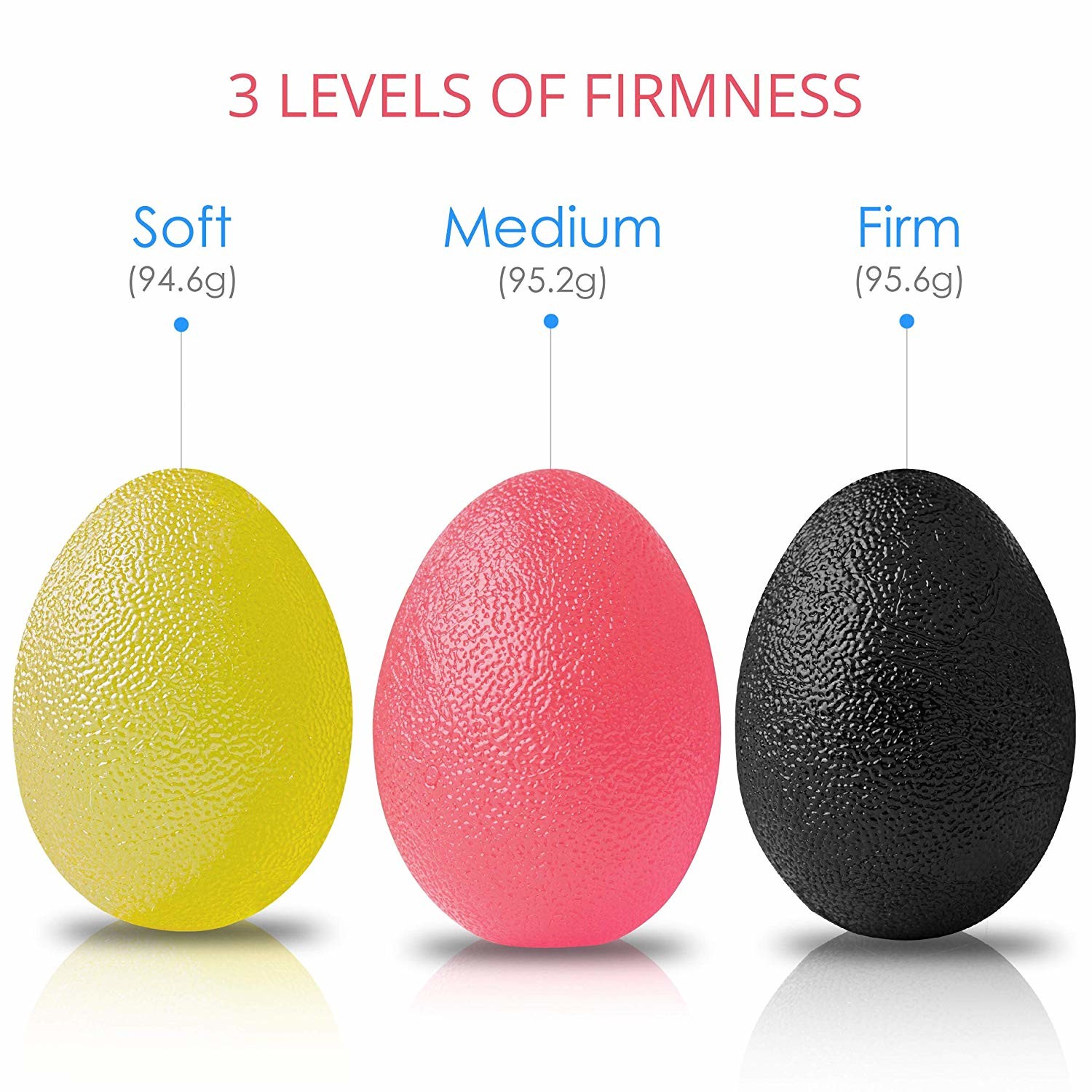 Silicone Strengthener Stress Ball Trainer Hand Grip For Adults Kids