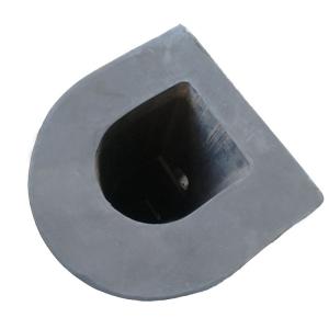 China NBR/NR Rubber D Type Fenders Black Color Tear Resistance Bumper Dock Port Wharf wholesale