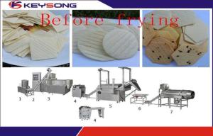 China Fully Automatic Doritos Chips Making Machine , Fried / Dried Corn Tortilla Making Equipment wholesale