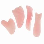 4 Pieces Rose Quartz Jade Gua Sha