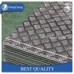 China Polished 1060 1050 Embossed Aluminum Diamond Plate For Elevator Construction wholesale
