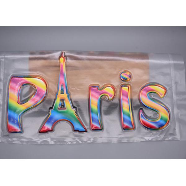 Debossed Phantom Colour Logo Heat Transfer Labels For Clothing