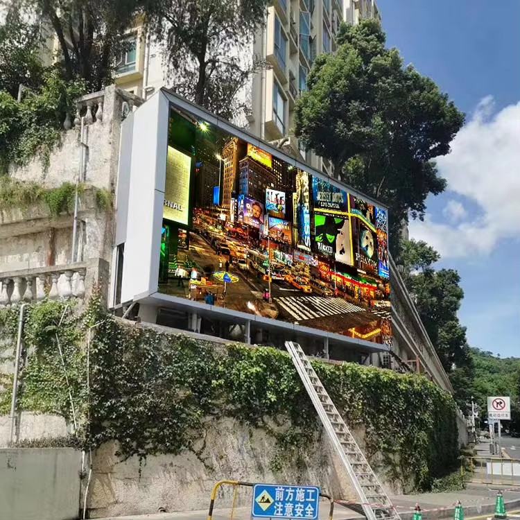 Outdoor Fixed Installation LED Display Screen with 960*960mm Panel and 10mm Pixel Pitch