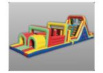 Giant Inflatable Outdoor Play Equipment , Tunnel Obstacle Course For Amusement