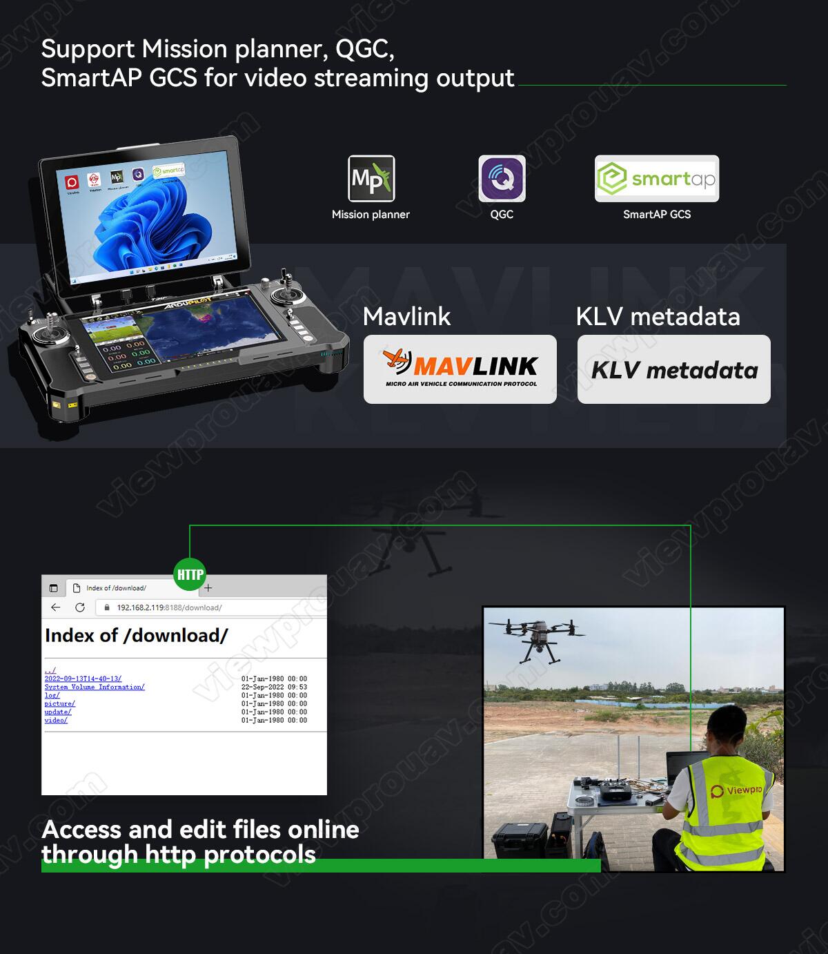 Viewpro AT19 Lightweight mm 640*512 Thermal Camera 3axis AI Tracking Objects Mapping Surveying Search Aerial Photography UAV