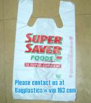 100% Biodegradable and Compostable, T-shirt Bags, EN13432 Certificate, green