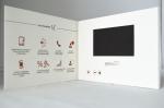 10.1 Inch Invitation Video Card , Coating Paper Digital Video Brochure