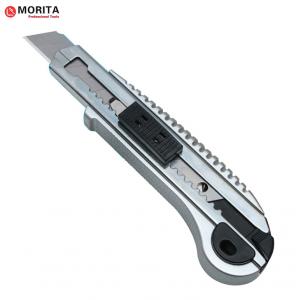 China Snap Off Blade Knife Alloy Steel & ABS SK5 Spare Blades With Blade Lock System Tool-Free Blade Change Syste wholesale