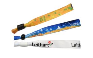 China Colorful Cloth Event Wristbands , Personalised Fabric Wristbands Light Weight wholesale