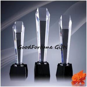 China Customed Crystal Trophy promtion gift printed logo wholesale