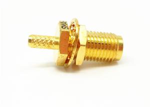 China RF Cable Connector Bulkhead Female Jack SMA Coax Connector for RG316 wholesale