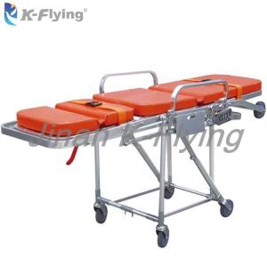 China Lightweight Aluminum Alloy Ambulance Stretcher Trolley Emergency Patient Transfer wholesale