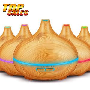 China 50ml/H 12W 300ml Wood Grain Essential Oil Diffuser wholesale
