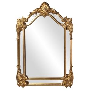 China Antique Brass Arched Wall Mirror Oversized Round 100cm wholesale