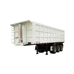 China U Shape Rear Tipper Tri-Axles End Dump Semi Truck Trailer with Leaf Spring Suspension wholesale