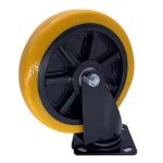 Swivel Plate Castors TPE Tread Casters Wheel For Industry 6 Inch