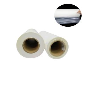 China 0.03mm 0.20mm Clear Adhesive Paper Roll , 0.96g/cm3 Smooth Thermo Adhesive Film on sale