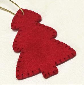 China Customized Color Christmas Tree Ornaments Pendant Eco - Felt Material wholesale