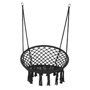 China 80 X 60cm Rope Outdoor Camping Hammock Macrame Swing Foldable Hammock Chair wholesale