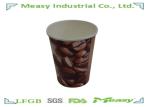 9 OZ Hot Paper Cups For Coffee , Disposable Hot Drink Cups LFGB / FDA