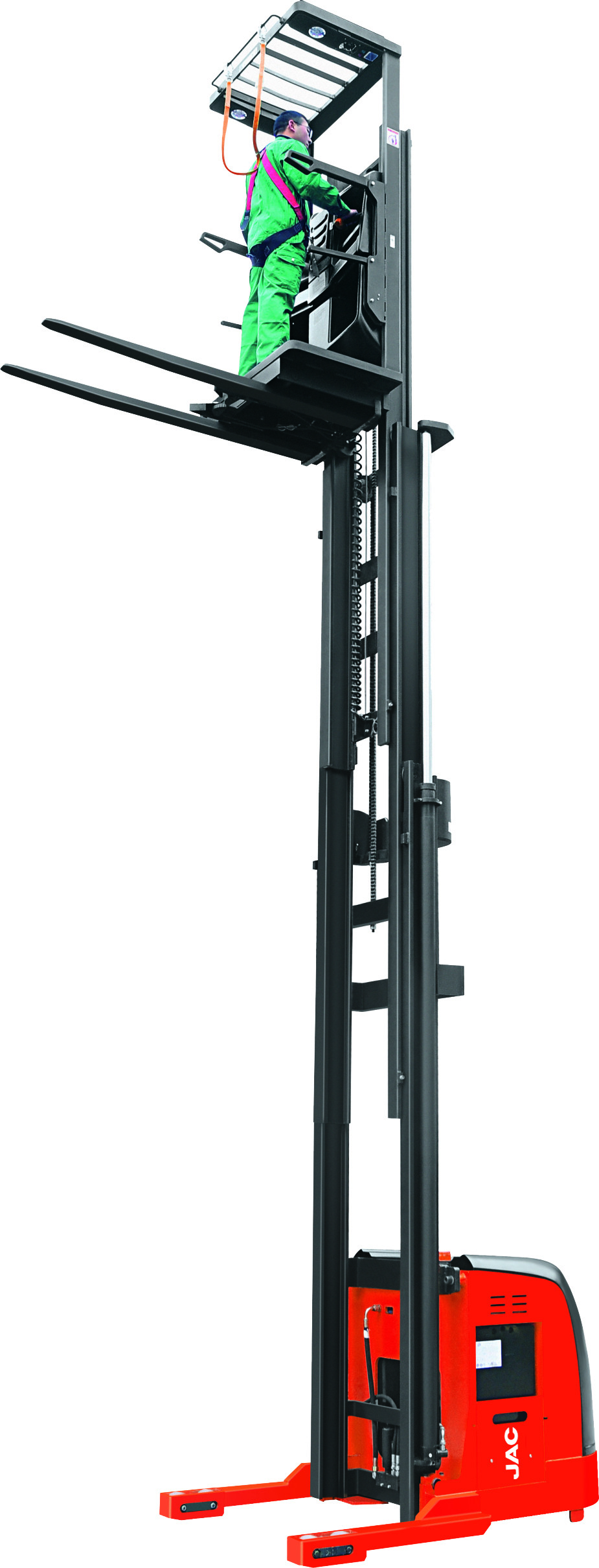1500kg 9m Electric High Level Llop Order Picker Puller For Warehouse