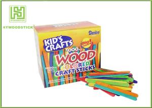 China Multi - Color Math Natural Wood Sticks , Mini Craft Wooden Counting Sticks For Child wholesale